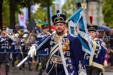 Ekim Festivali 'nin Trachten und Schtzenzug' u, Covid-19 'un Münih, Almanya' da geçirdiği iki yıldan sonra 2022 'de durdu.. 