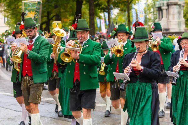 Trachten Und Schtzenzug Oktoberfest 2022 Two Years Covid Pause Munich — Stock Photo, Image