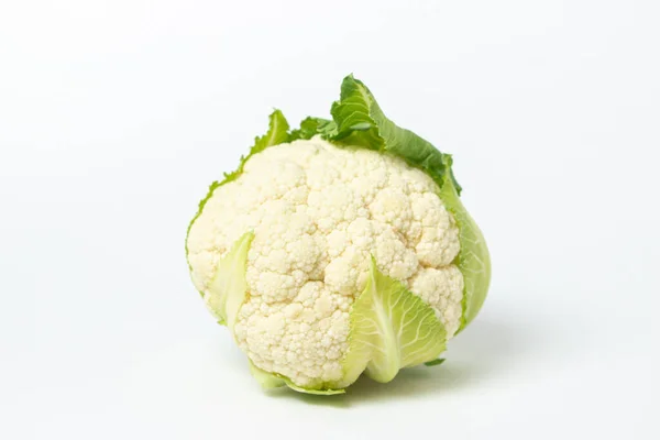 Cauliflower White Background Delicious Healthy Vegetables Vegetarian Food Stock Photo