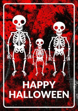 Kafatası ve kemiklerin, vektör çizim