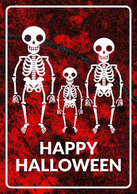 Eski duvarın arka planında kafatası ve çapraz kemikler