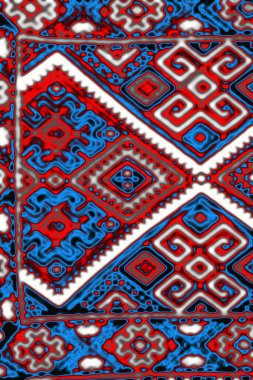 Geometrik şekilli renksiz desen, vektör illüstrasyonu