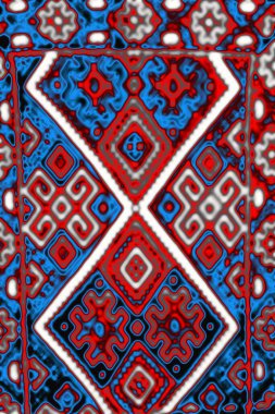 Geometrik şekilli kusursuz desen, vektör illüstrasyonu