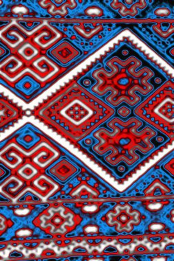 Geometrik şekilli renksiz desen.