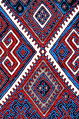 Soyut geometrik şekilli kusursuz desen.