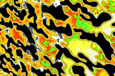 Renkli boya sıçramaları ve desenleri olan soyut arkaplan