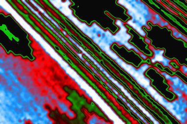 Renklerin, dokuların ve ilginç desenlerin mükemmel bir karışımına sahip soyut bir arkaplan