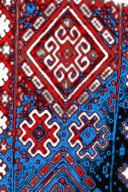 Geometrik şekilli kusursuz desen, vektör illüstrasyonu