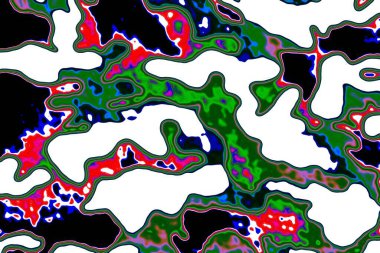 Renkli boya sıçramaları ve desenleri olan soyut arkaplan