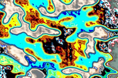 Renkli boya sıçramaları ve desenleri olan soyut arkaplan