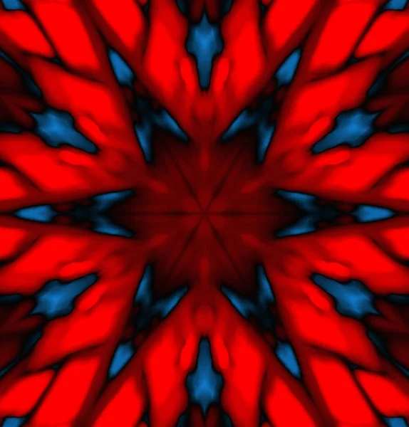 Abstrakte Bunte Kaleidoskop Hintergrund Schönes Symmetrisches Mosaikmuster — Stockfoto