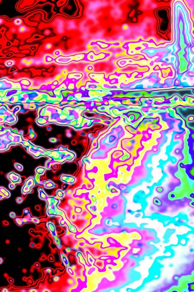 Soyut Arkaplan Çoklu Renkli Doku Çizimi — Stok fotoğraf