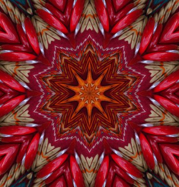 Kaleydoskop geçmişi. Çoklu renkli doku çizimi.