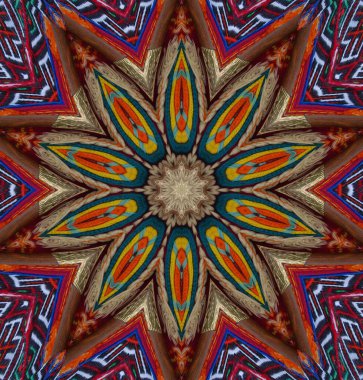 Kaleydoskop geçmişi. Çoklu renkli doku çizimi.