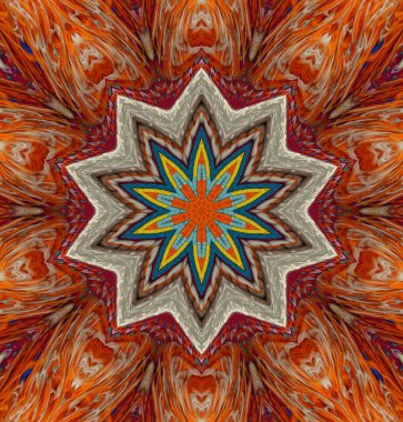 Kaleydoskop geçmişi. Çoklu renkli doku çizimi.