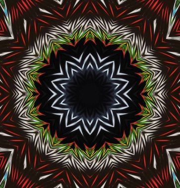 Kaleydoskop geçmişi. Çoklu renkli doku çizimi.