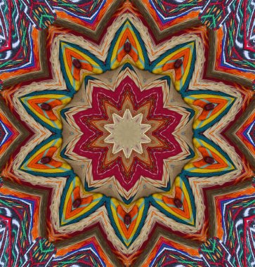 Kaleydoskop geçmişi. Çoklu renkli doku çizimi.