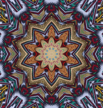 Kaleydoskop geçmişi. Çoklu renkli doku çizimi.