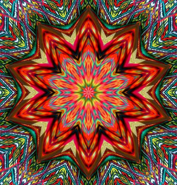 Kaleydoskop geçmişi. Çoklu renkli doku çizimi.