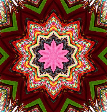 Kaleydoskop geçmişi. Çoklu renkli doku çizimi.