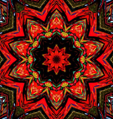 Kaleydoskop geçmişi. Çoklu renkli doku çizimi.