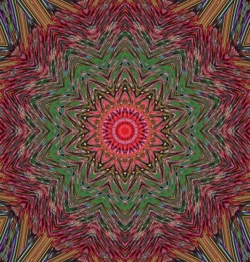 Kaleydoskop geçmişi. Çoklu renkli doku çizimi.