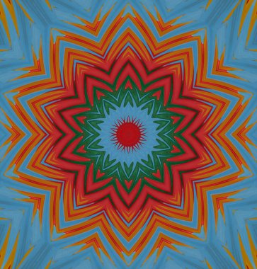 Kaleydoskop geçmişi. Çoklu renkli doku çizimi.