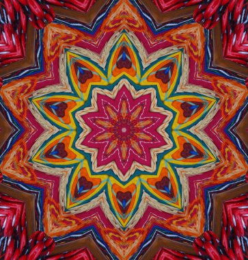 Kaleydoskop geçmişi. Çoklu renkli doku çizimi.