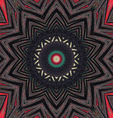 Kaleydoskop geçmişi. Çoklu renkli doku çizimi.