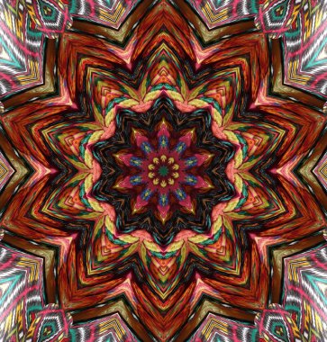 Kaleydoskop geçmişi. Çoklu renkli doku çizimi.