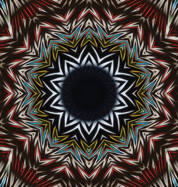 Kaleydoskop geçmişi. Çoklu renkli doku çizimi.