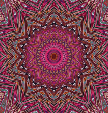 Kaleydoskop geçmişi. Çoklu renkli doku çizimi.