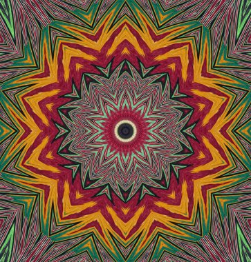 Kaleydoskop geçmişi. Çoklu renkli doku çizimi.