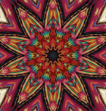 Kaleydoskop geçmişi. Çoklu renkli doku çizimi.