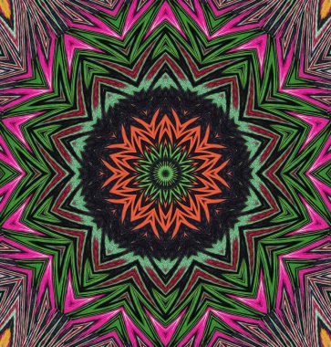 Kaleydoskop geçmişi. Çoklu renkli doku çizimi.