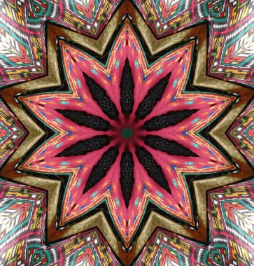 Kaleydoskop geçmişi. Çoklu renkli doku çizimi.