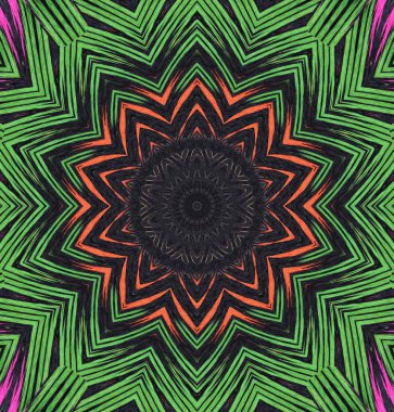 Kaleydoskop geçmişi. Çoklu renkli doku çizimi.