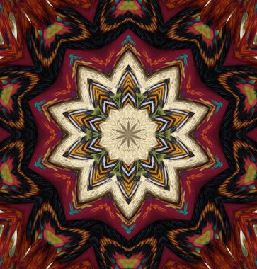 Kaleydoskop geçmişi. Çoklu renkli doku çizimi.