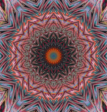 Kaleydoskop geçmişi. Çoklu renkli doku çizimi.