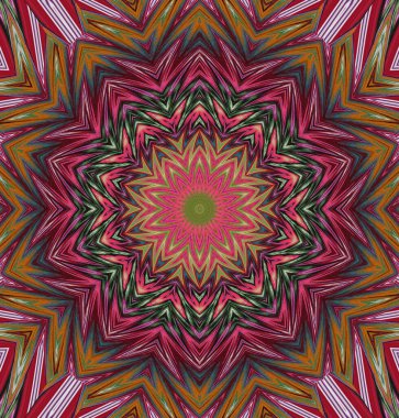 Kaleydoskop geçmişi. Çoklu renkli doku çizimi.