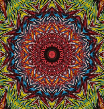 Kaleydoskop geçmişi. Çoklu renkli doku çizimi.