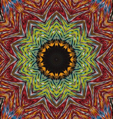 Kaleydoskop geçmişi. Çoklu renkli doku çizimi.