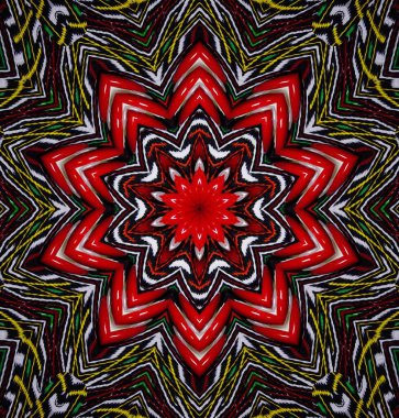 Kaleydoskop geçmişi. Çoklu renkli doku çizimi.