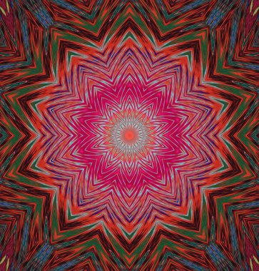 Kaleydoskop geçmişi. Çoklu renkli doku çizimi.