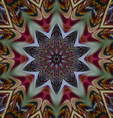 Kaleydoskop geçmişi. Çoklu renkli doku çizimi.