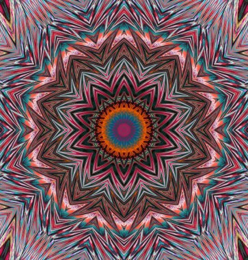 Kaleydoskop geçmişi. Çoklu renkli doku çizimi.