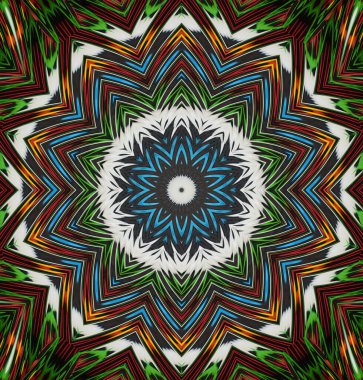 Kaleydoskop geçmişi. Çoklu renkli doku çizimi.