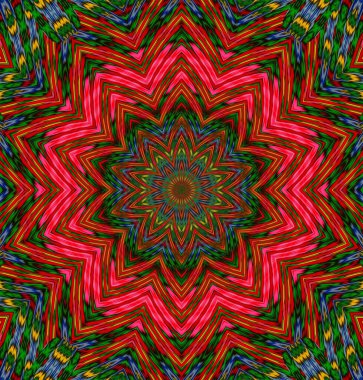 Kaleydoskop geçmişi. Çoklu renkli doku çizimi.