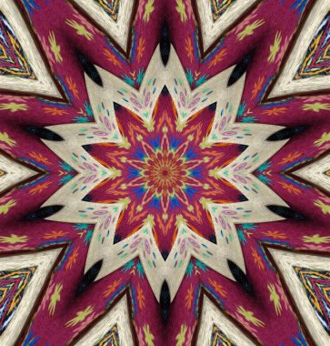 Kaleydoskop geçmişi. Çoklu renkli doku çizimi.