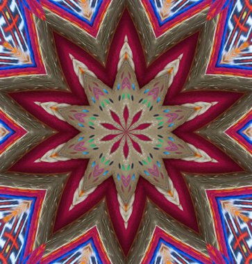 Kaleydoskop geçmişi. Çoklu renkli doku çizimi.